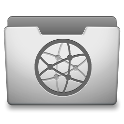 Aluminum Grey Network Icon 256x256 png